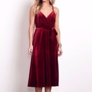 Nordstrom Ali + Jay Faux Wrap Dress - Velvet, Red